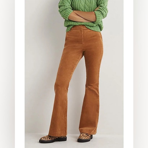 Boden Corduroy Flare Trouser Pants in butterscotch brown $160 - Picture 1 of 8